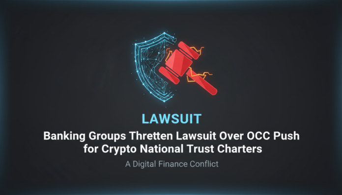 Banking Groups Threaten Lawsuit Over OCC Push for Crypto National Trust Charters