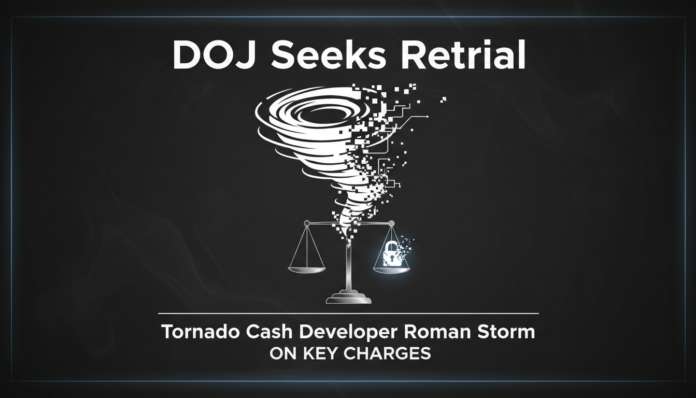 DOJ Seeks Retrial for Tornado Cash Developer Roman Storm on Key Charges