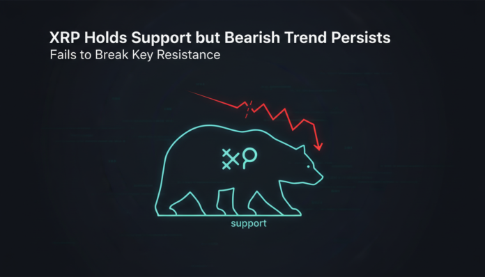 XRP Holds Support but Bearish Trend Persists, Fails to Break Key Resistance
