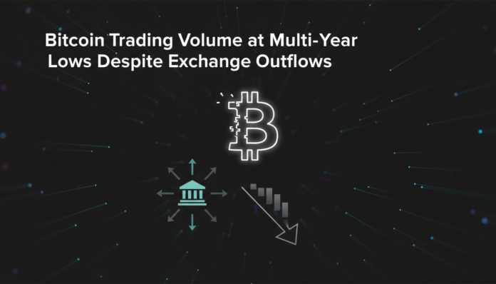 Bitcoin Trading Volume at Multi-Year Lows Despite Exchange Outflows
