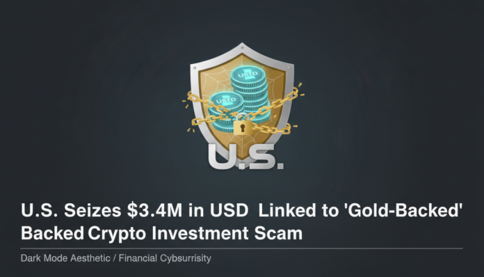 U.S. Seizes $3.4M in USDT Linked to 'Gold-Backed' Crypto Investment Scam