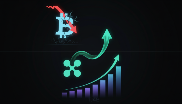 Bitcoin Stressed at $70k as XRP Gains Momentum, $1.4B ETF Flows Signal Altcoin Hope