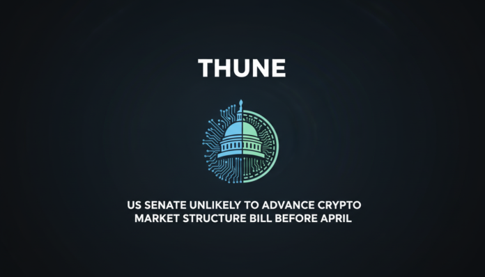 Thune: US Senate Unlikely to Advance Crypto Market Structure Bill Before April