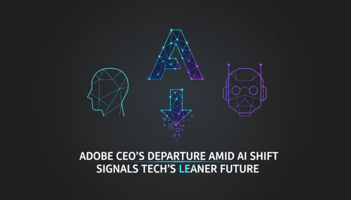 Adobe CEO’s Departure Amid AI Shift Signals Tech’s Leaner Future