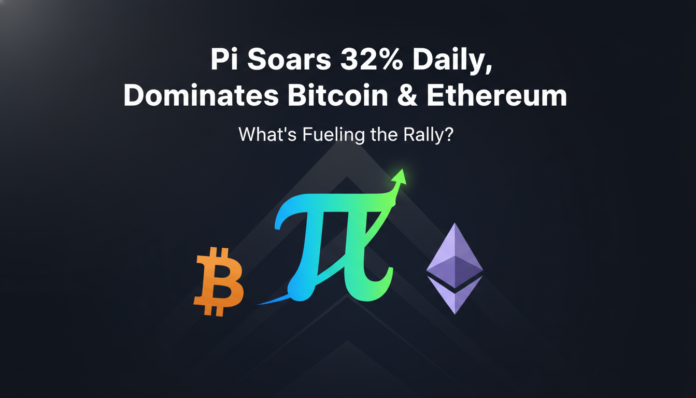 Pi Soars 32% Daily, Dominates Bitcoin & Ethereum: What's Fueling the Rally?