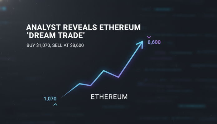 Analyst Reveals Ethereum 'Dream Trade': Buy $1,070, Sell at $8,600