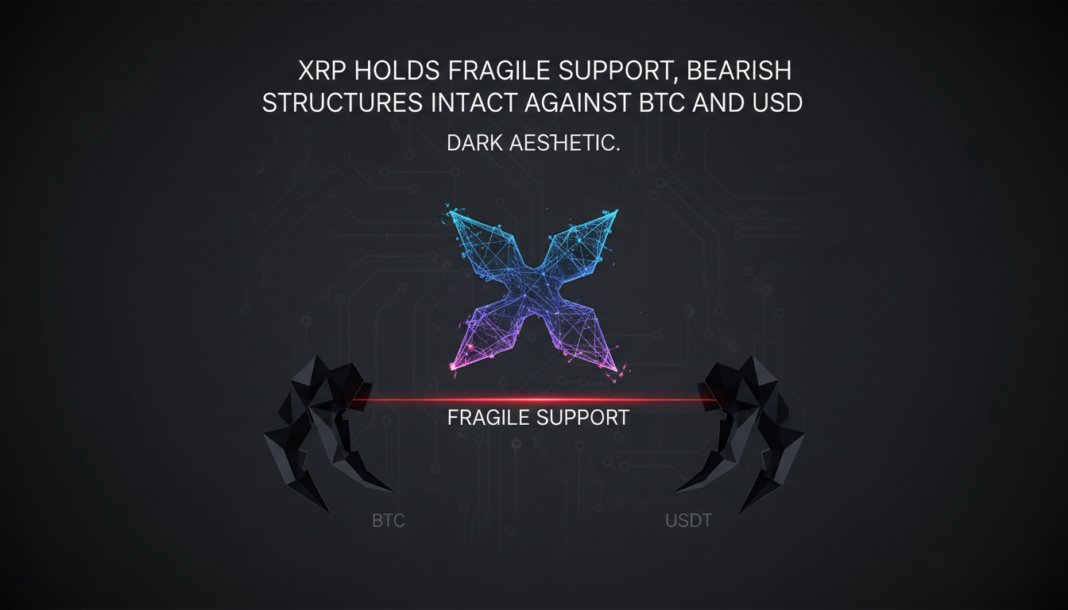 XRP Holds Fragile Support, Bearish Structures Intact Against BTC and USDT