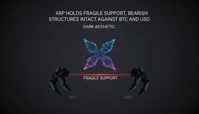 XRP Holds Fragile Support, Bearish Structures Intact Against BTC and USDT