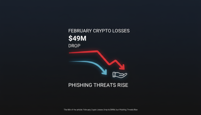 February Crypto Losses Drop to $49M, but Phishing Threats Rise