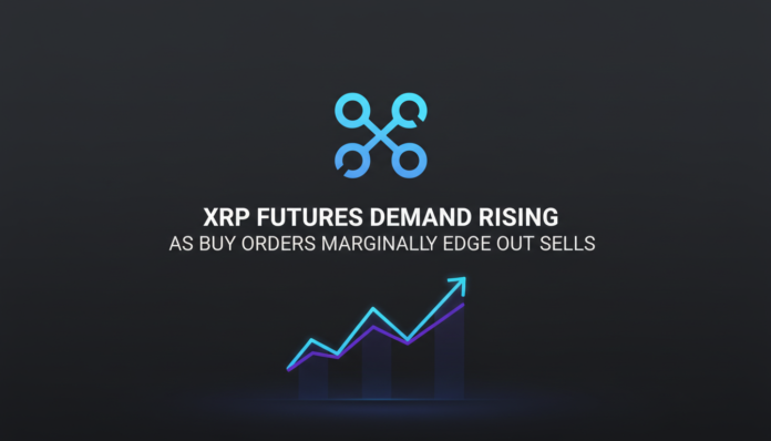 XRP Futures Demand Rising as Buy Orders Marginally Edge Out Sells