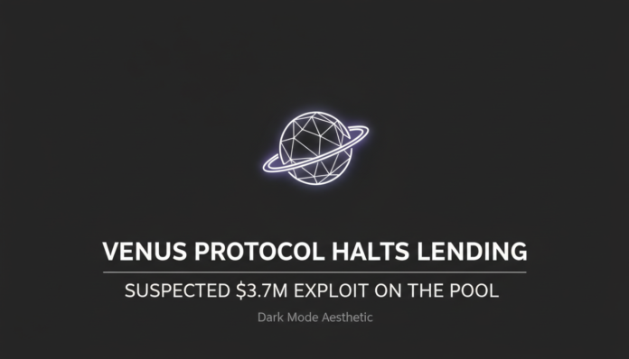 Venus Protocol Halts Lending After Suspected $3.7M Exploit on THE Pool