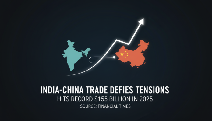 India-China Trade Defies Tensions, Hits Record $155 Billion in 2025