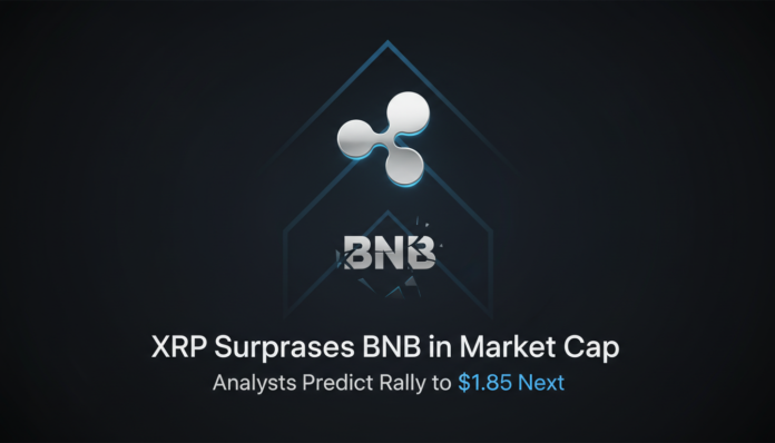 XRP Surpasses BNB in Market Cap, Analysts Predict Rally to $1.85 Next