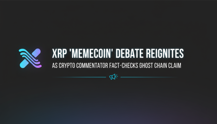 XRP 'Memecoin' Debate Reignites as Crypto Commentator Fact-Checks Ghost Chain Claim