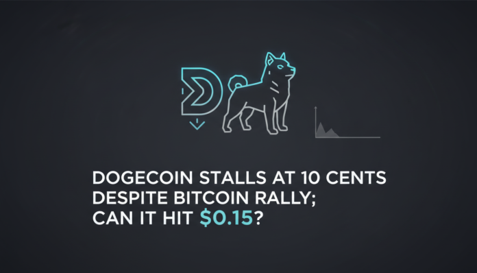 Dogecoin Stalls at 10 Cents Despite Bitcoin Rally; Can It Hit $0.15?