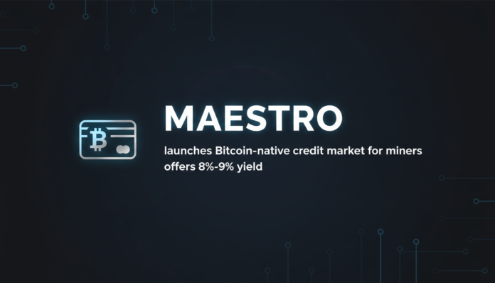 Maestro launches Bitcoin-native credit market for miners, offers 8%-9% yield