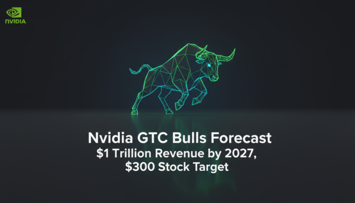 Nvidia GTC Bulls Forecast $1 Trillion Revenue by 2027, $300 Stock Target