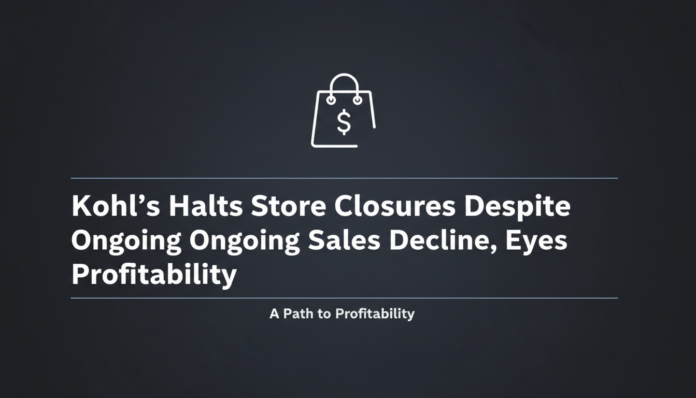 Kohl's Halts Store Closures Despite Ongoing Sales Decline, Eyes Profitability
