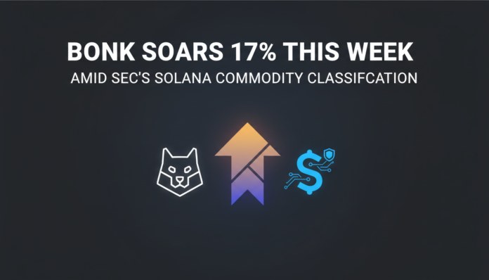 BONK Soars 17% This Week Amid SEC's Solana Commodity Classification