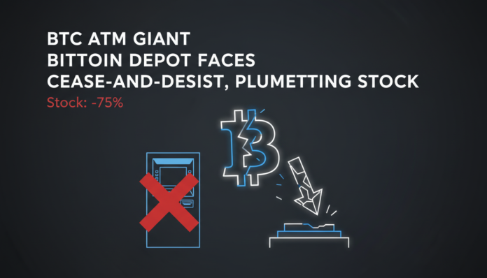 BTC ATM Giant Bitcoin Depot Faces Cease-and-Desist, Plummeting Stock