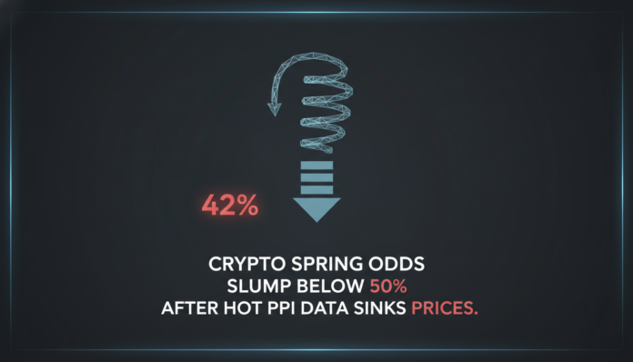 Crypto Spring Odds Slump Below 50% After Hot PPI Data Sinks Prices