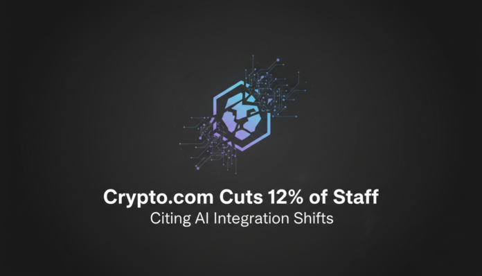 Crypto.com Cuts 12% of Staff, Citing AI Integration Shifts