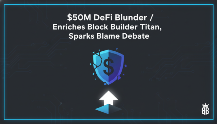 $50M DeFi Blunder Enriches Block Builder Titan, Sparks Blame Debate