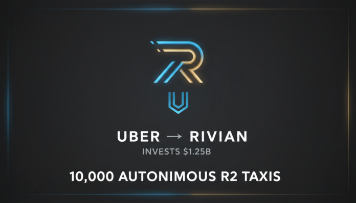 Uber Invests $1.25B in Rivian for 10,000 Autonomous R2 Taxis