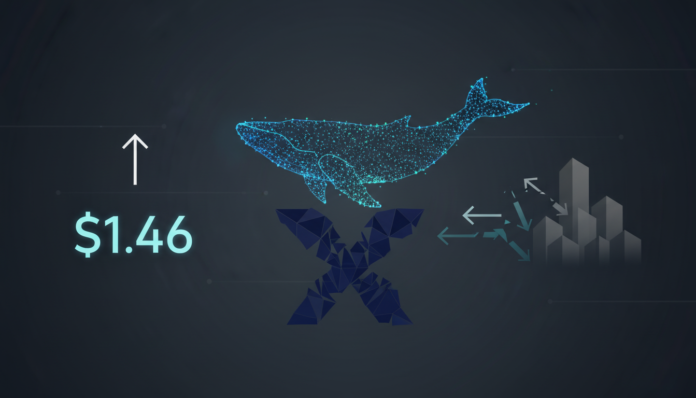 XRP Holds $1.46 as Whale Accumulation Diverges From Weak Institutional Interest
