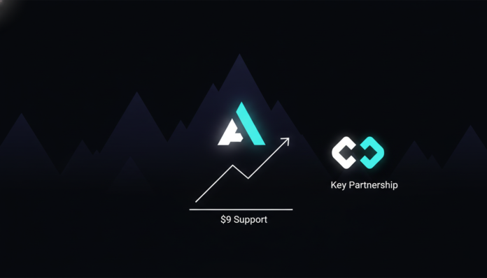 AVAX Eyes Bullish Reversal After $9 Support; Key Partnership Announced