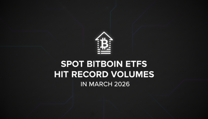 Spot Bitcoin ETFs Hit Record Volumes in March 2026