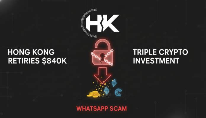 Hong Kong retiree loses $840K in triple crypto investment WhatsApp scam