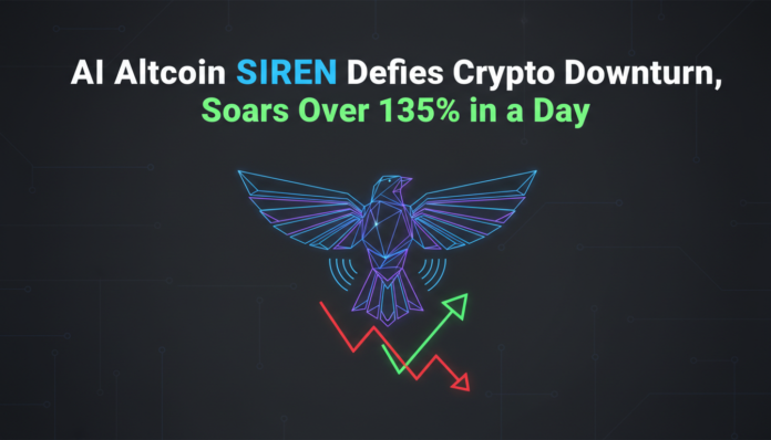 AI Altcoin SIREN Defies Crypto Downturn, Soars Over 135% in a Day