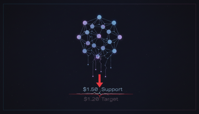 Polkadot (DOT) Breaks Below $1.50 Support, Targets $1.20 Amid Bearish Pressure