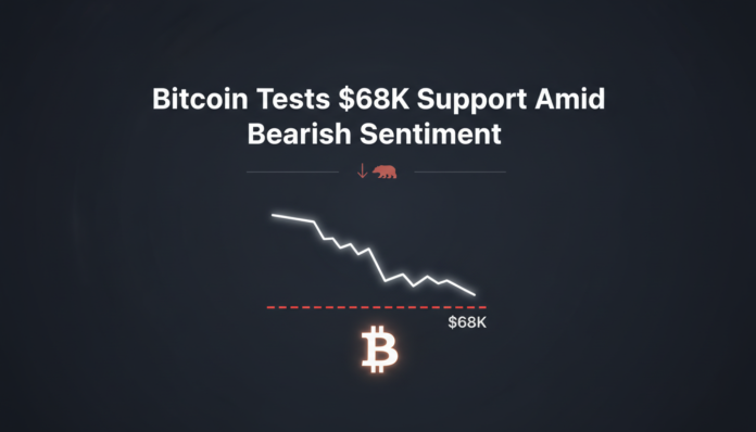 Bitcoin Tests $68K Support Amid Bearish Sentiment