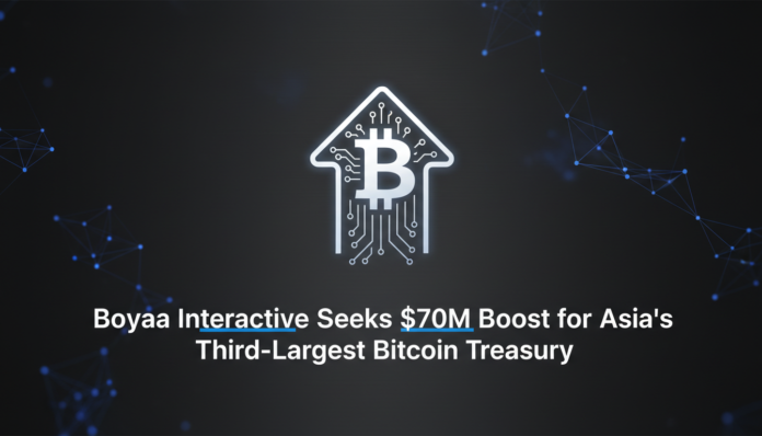 Boyaa Interactive Seeks $70M Boost for Asia's Third-Largest Bitcoin Treasury