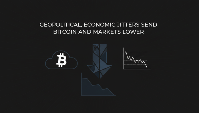 Geopolitical, Economic Jitters Send Bitcoin and Markets Lower