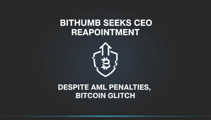 Bithumb Seeks CEO Reappointment Despite AML Penalties, Bitcoin Glitch
