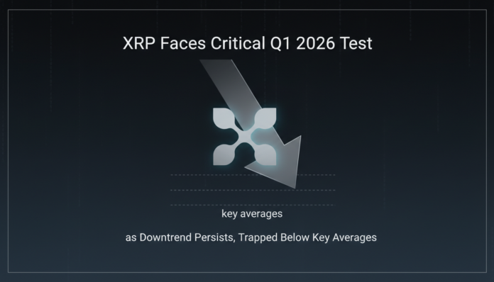 XRP Faces Critical Q1 2026 Test as Downtrend Persists, Trapped Below Key Averages