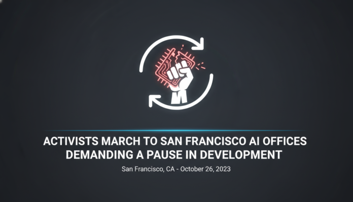 Activists March to San Francisco AI Offices Demanding a Pause in Development