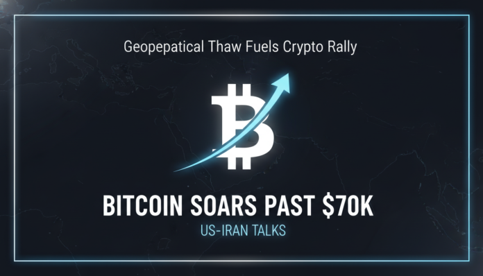 Geopolitical Thaw Fuels Crypto Rally: Bitcoin Soars Past $70K After US-Iran Talks