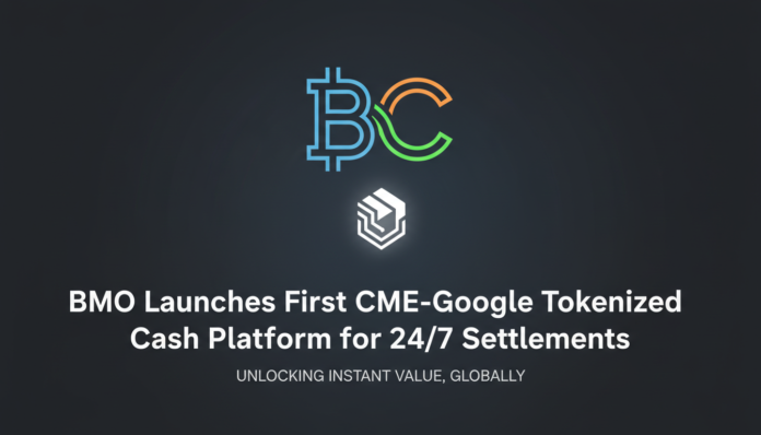 BMO Launches First CME-Google Tokenized Cash Platform for 24/7 Settlements