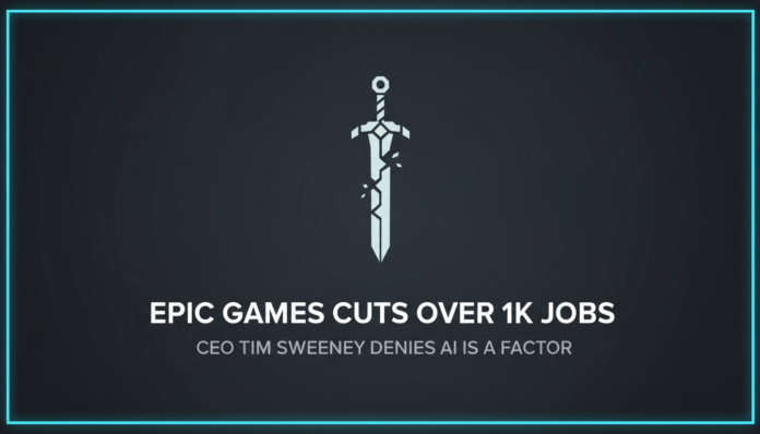 Epic Games Cuts Over 1K Jobs, CEO Tim Sweeney Denies AI Is a Factor