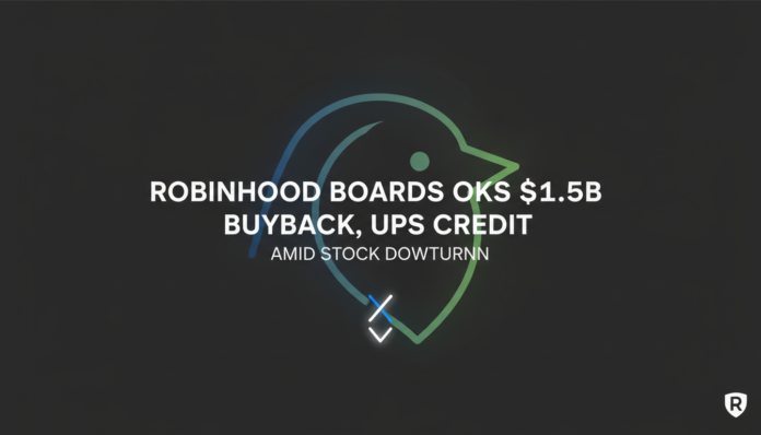 Robinhood Boards OKs $1.5B Buyback, Ups Credit Amid Stock Downturn