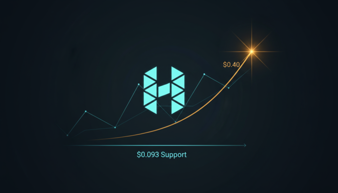 Hedera (HBAR) Nears Key $0.093 Support as Analysts Eye Rally to $0.40