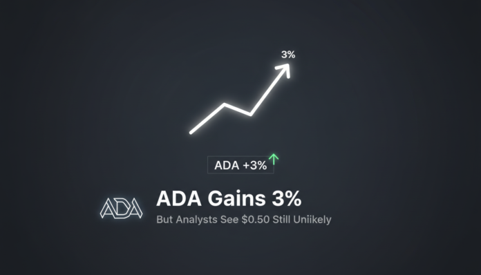 ADA Gains 3%, But Analysts See $0.50 Still Unlikely