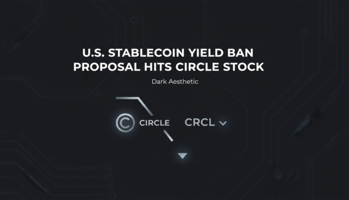U.S. Stablecoin Yield Ban Proposal Hits Circle Stock