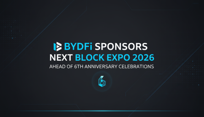 BYDFi Sponsors Next Block Expo 2026 Ahead of 6th Anniversary Celebrations