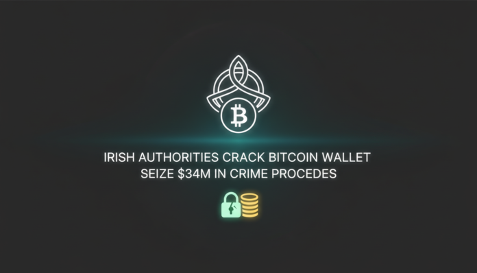 Irish Authorities Crack Bitcoin Wallet, Seize $34M in Crime Proceeds