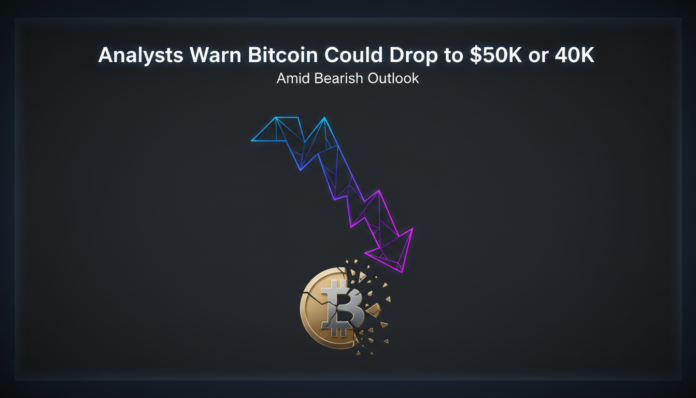 Analysts Warn Bitcoin Could Drop to $50K or $40K Amid Bearish Outlook